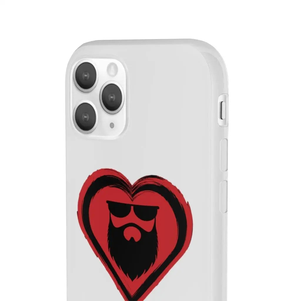 Beard Love White Durable Phone Case|Phone Case