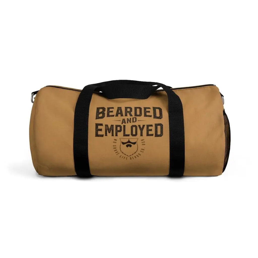 Bearded and Employed Brown Duffel Bag