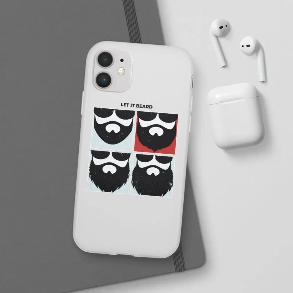 Let it Beard White Durable Phone Case|Phone Case