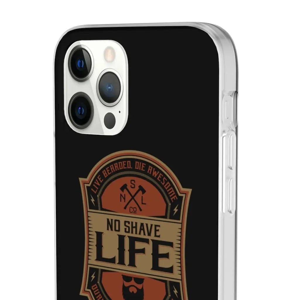 Live Bearded, Die Awesome Black Durable Phone Case|Phone Case