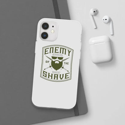 ENEMY OF THE SHAVE White Durable Phone Case|Phone Case