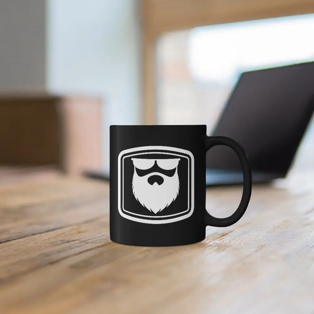 THE OG BEARD 2.0 Black Ceramic Coffee Mug|Mug