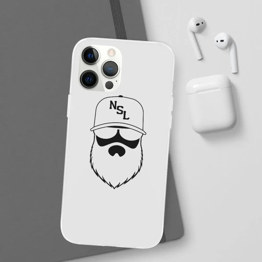 No Shave Life Beard League White Durable Phone Case|Phone Case