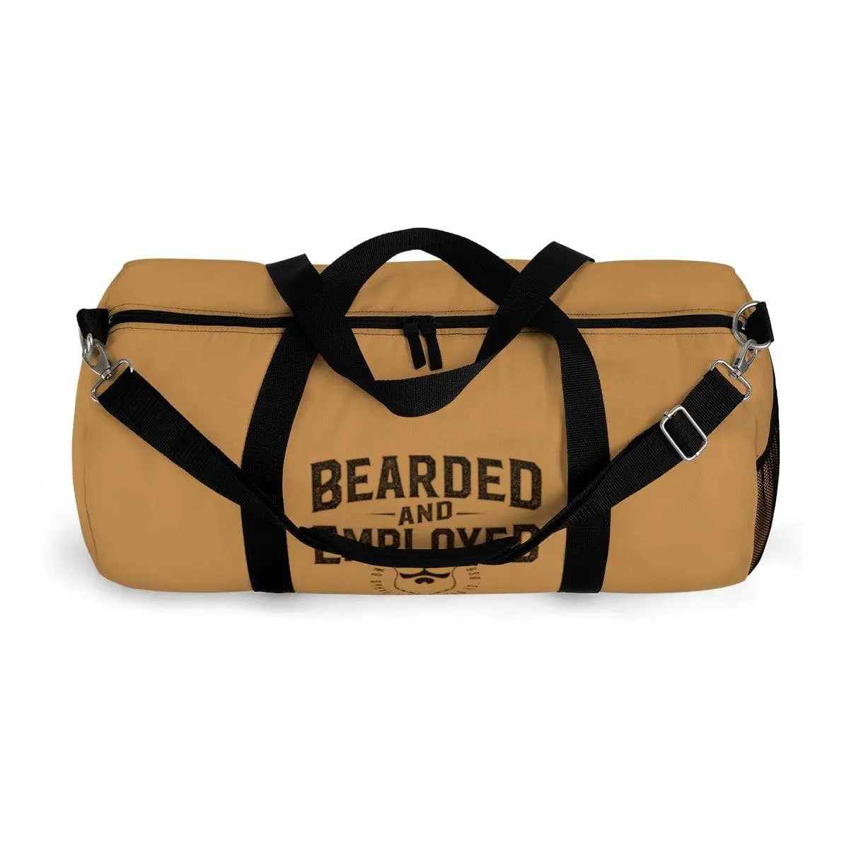 Bearded and Employed Brown Duffel Bag|Bags