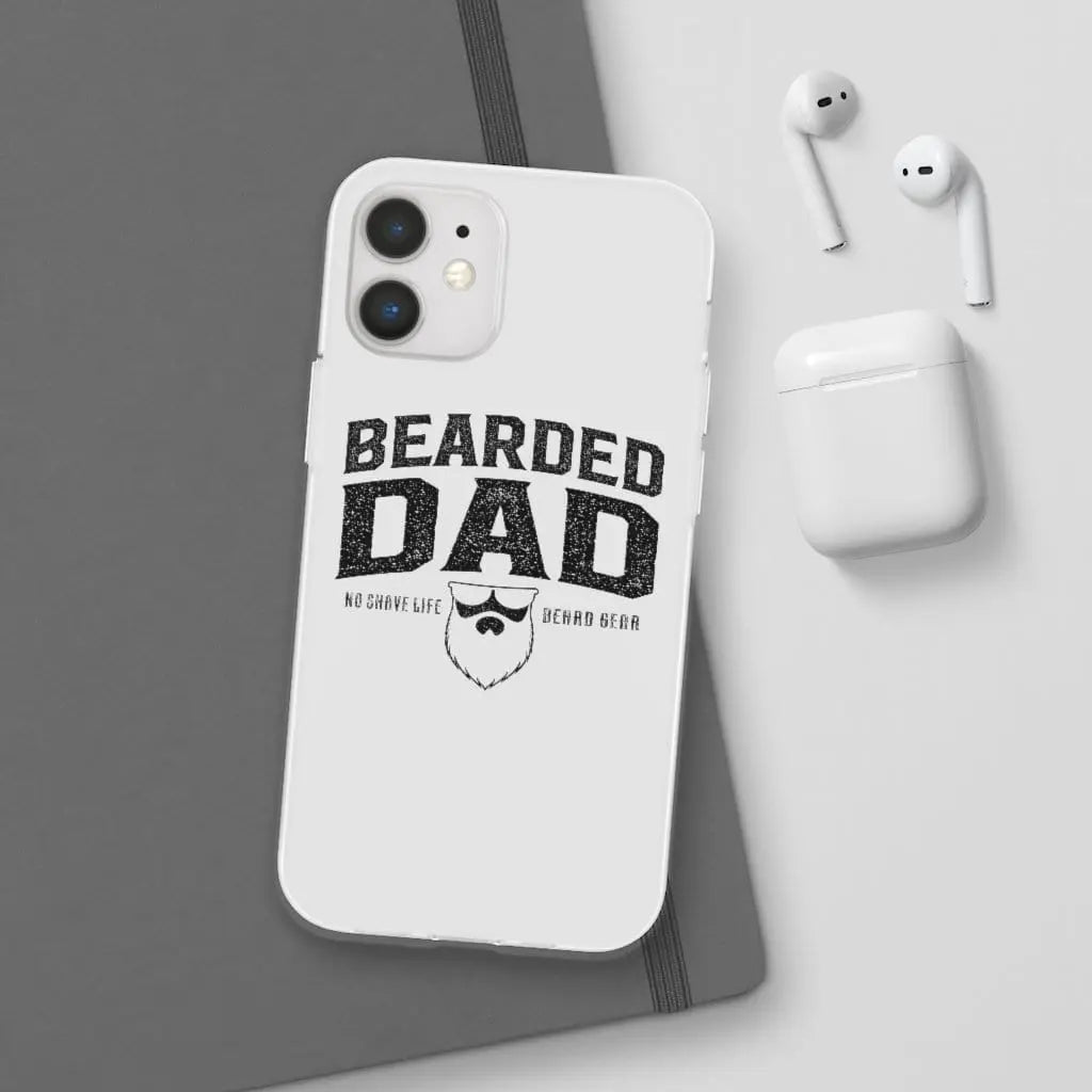 Bearded Dad White Durable Phone Case|Phone Case