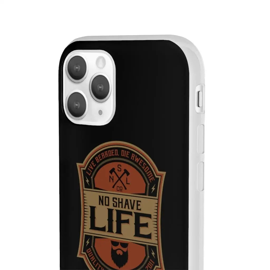 Live Bearded, Die Awesome Black Durable Phone Case|Phone Case