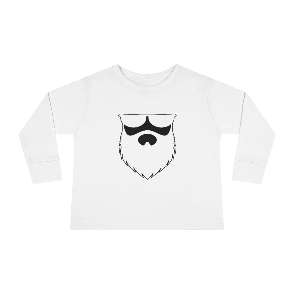 OG No Shave Life Beard Toddler Long Sleeve Shirt|Toddler Long Sleeve