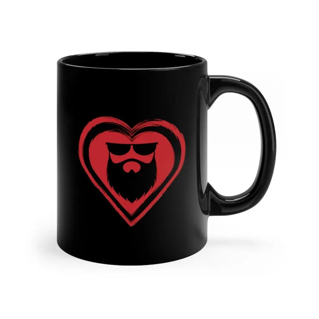 Beard Love Black Ceramic Coffee Mug|Mug