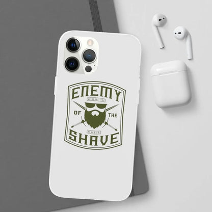 ENEMY OF THE SHAVE White Durable Phone Case|Phone Case