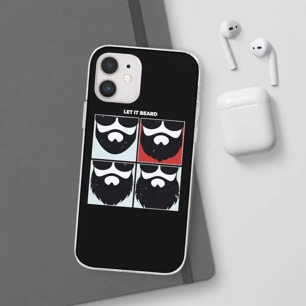 Let it Beard Black Durable Phone Case|Phone Case