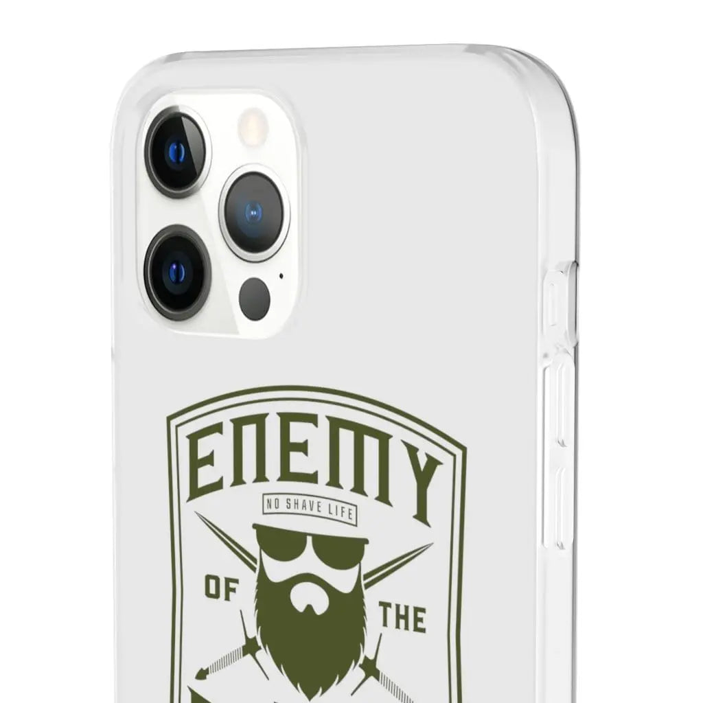 ENEMY OF THE SHAVE White Durable Phone Case|Phone Case