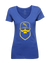 Los Angeles Gridiron Blue Ladies V-Neck Shirt|Ladies V-Neck