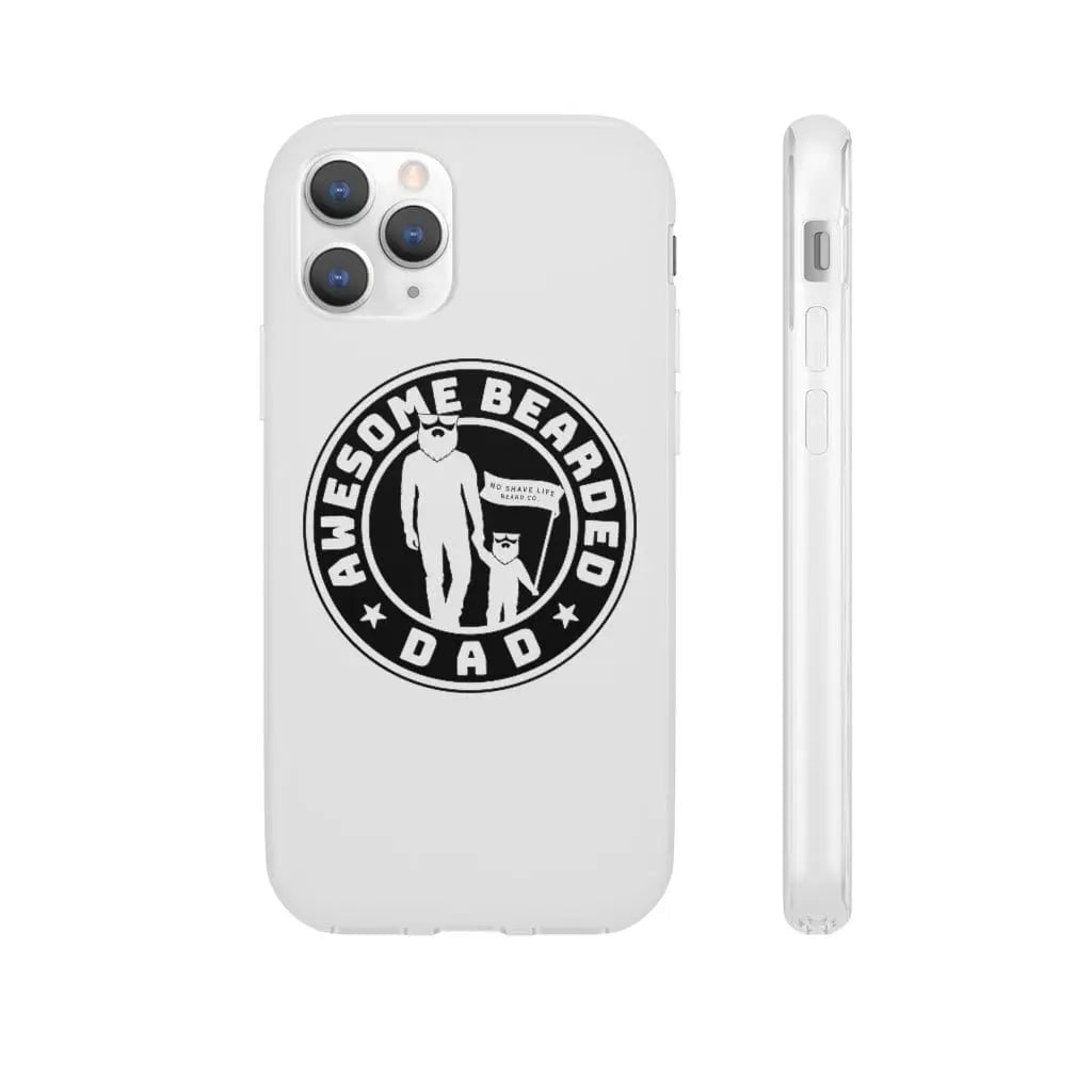 AWESOME BEARDED DAD White Durable Phone Case|Phone Case