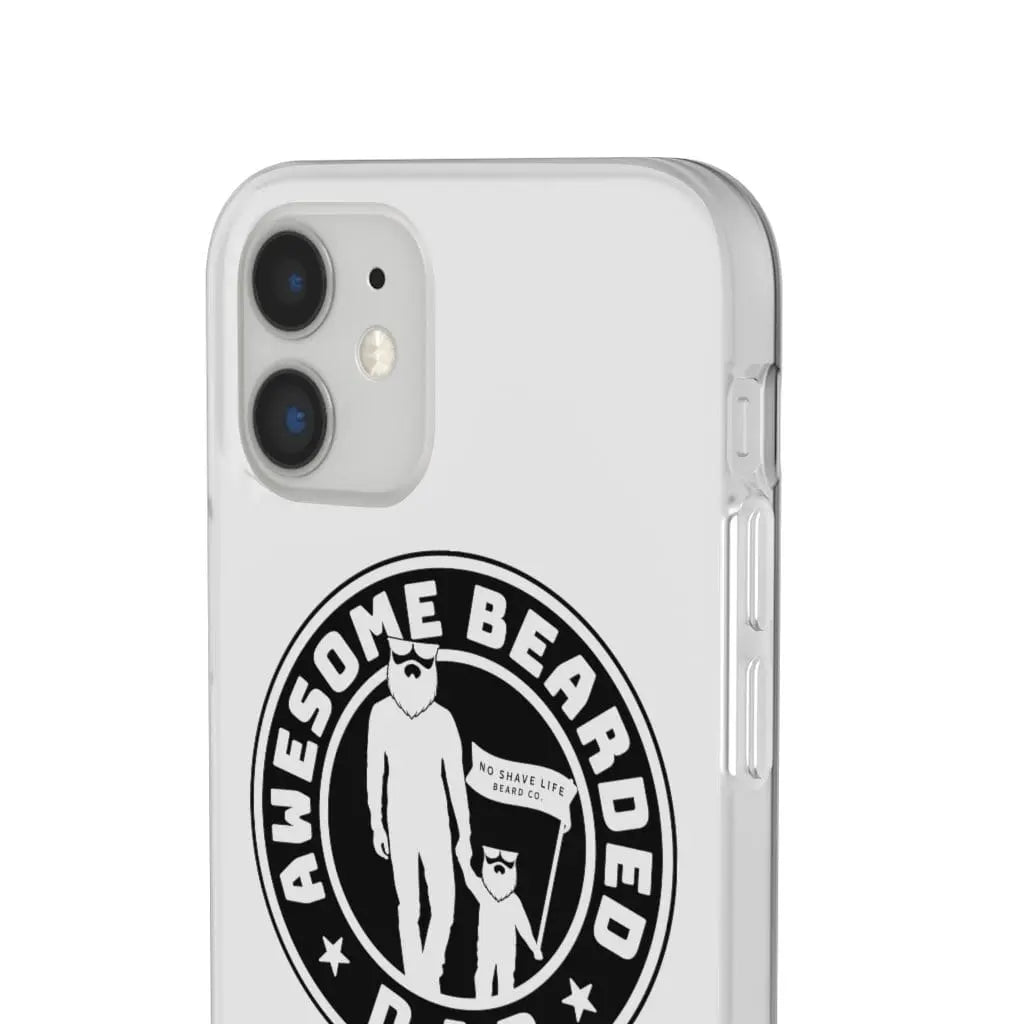 AWESOME BEARDED DAD White Durable Phone Case|Phone Case