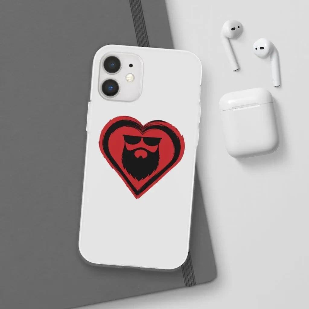 Beard Love White Durable Phone Case|Phone Case