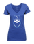 Indianapolis Gridiron Blue Ladies V-Neck Shirt|Ladies V-Neck