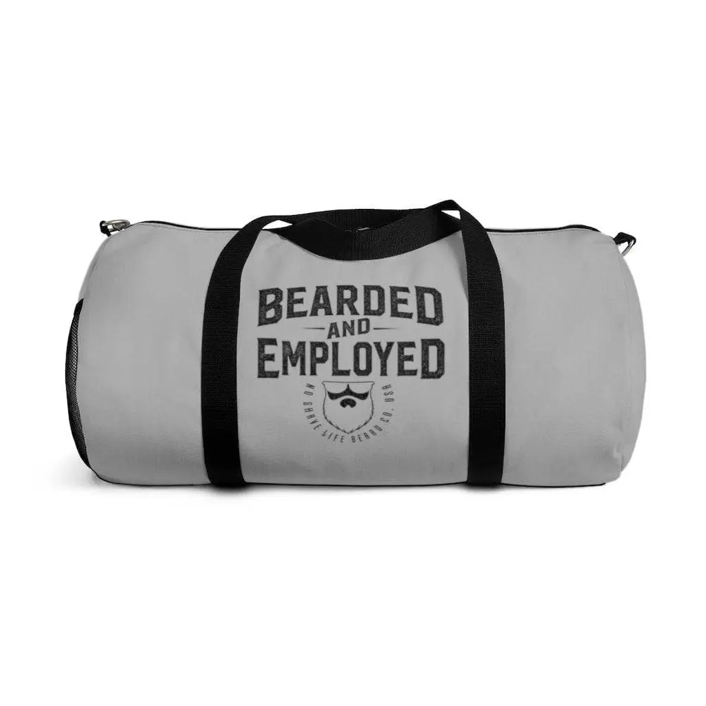 Bearded and Employed Grey Duffel Bag