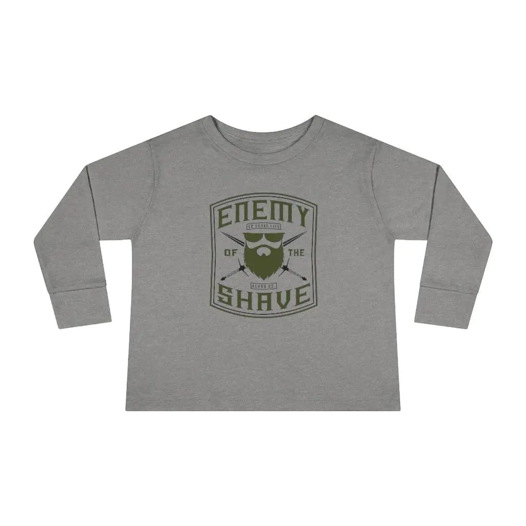 Enemy of the Shave Toddler Long Sleeve Shirt|Toddler Long Sleeve