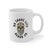 Bearded Sugar Skull White Ceramic Coffee Mug|Mug