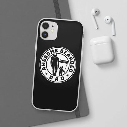 AWESOME BEARDED DAD Black Durable Phone Case|Phone Case