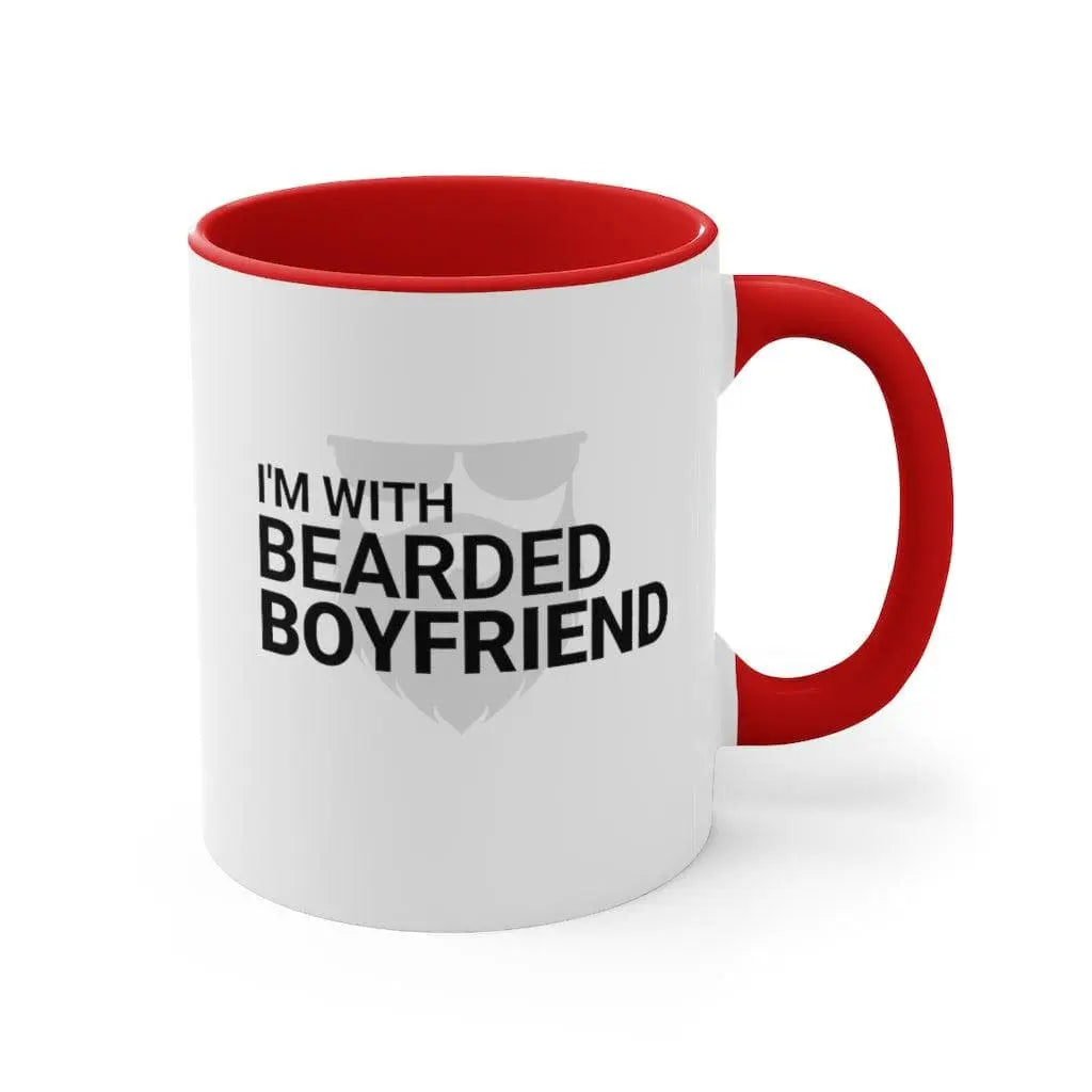 I'm With Bearded Boyfriend/Bearded Boyfriend Couple Mug|Couple Mugs