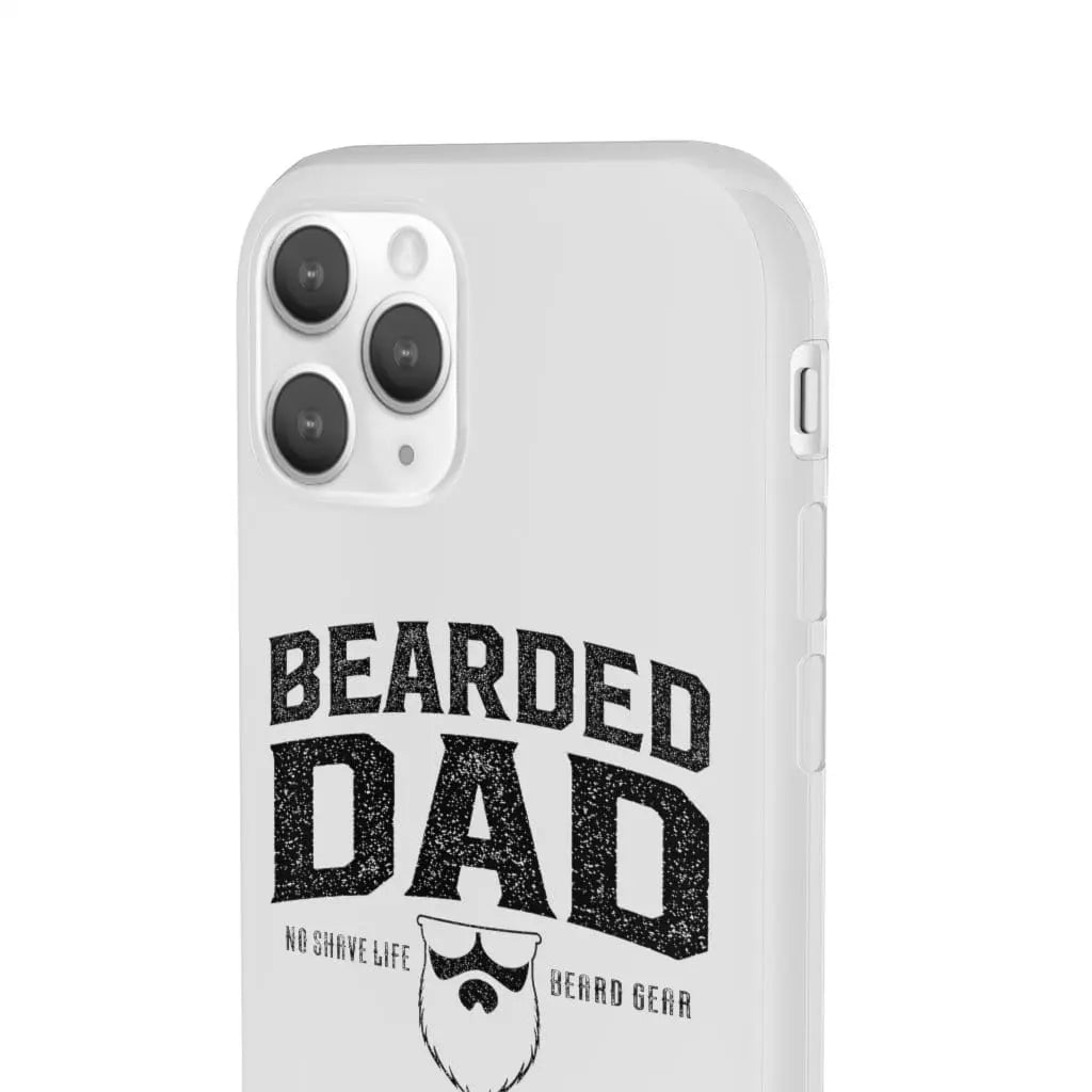 Bearded Dad White Durable Phone Case|Phone Case