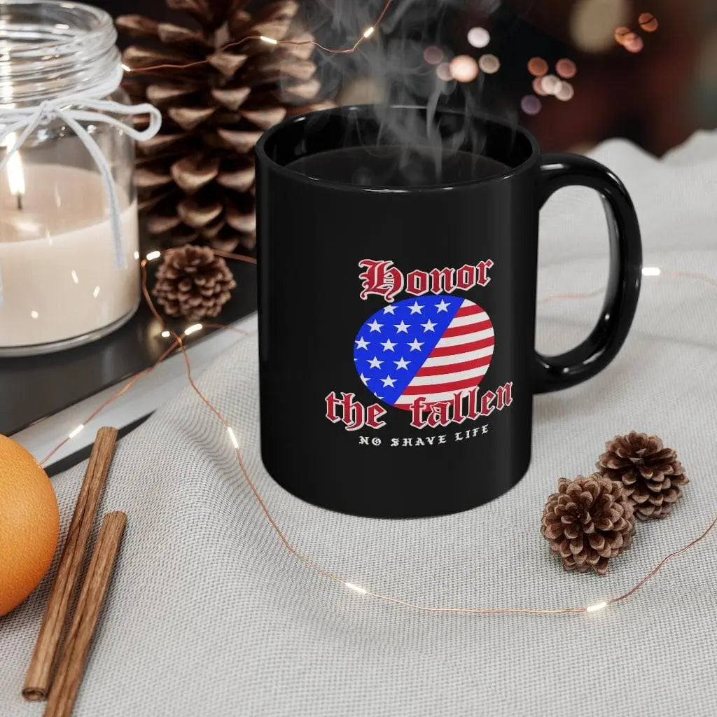 Honor the Fallen Black Ceramic Coffee Mug|Mug