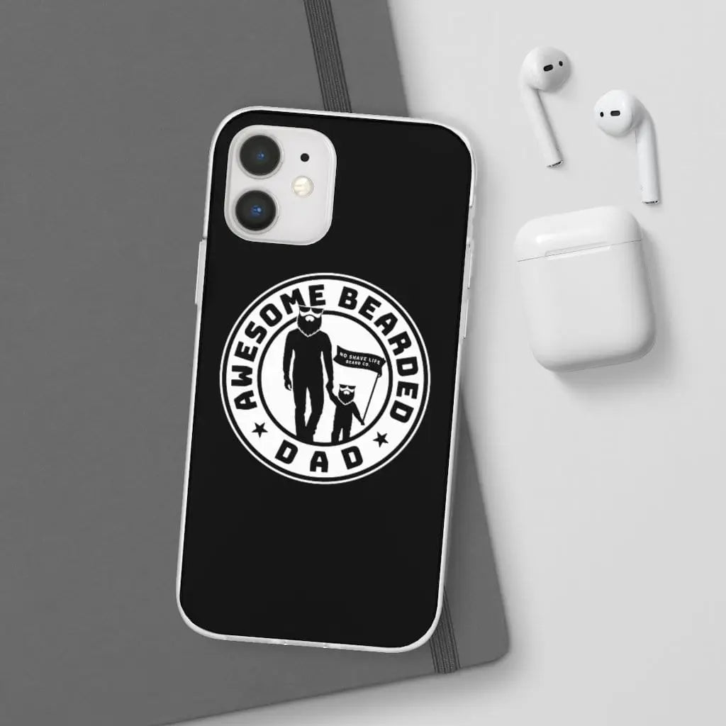 AWESOME BEARDED DAD Black Durable Phone Case|Phone Case