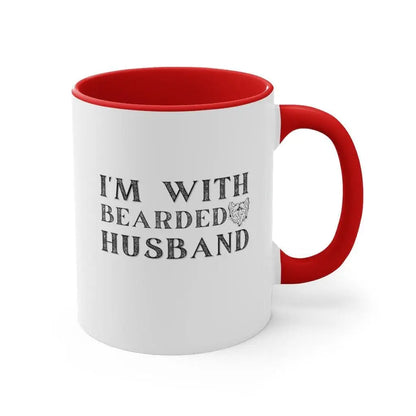 I'm With Bearded Husband/Bearded Husband Couple Mug|Couple Mugs