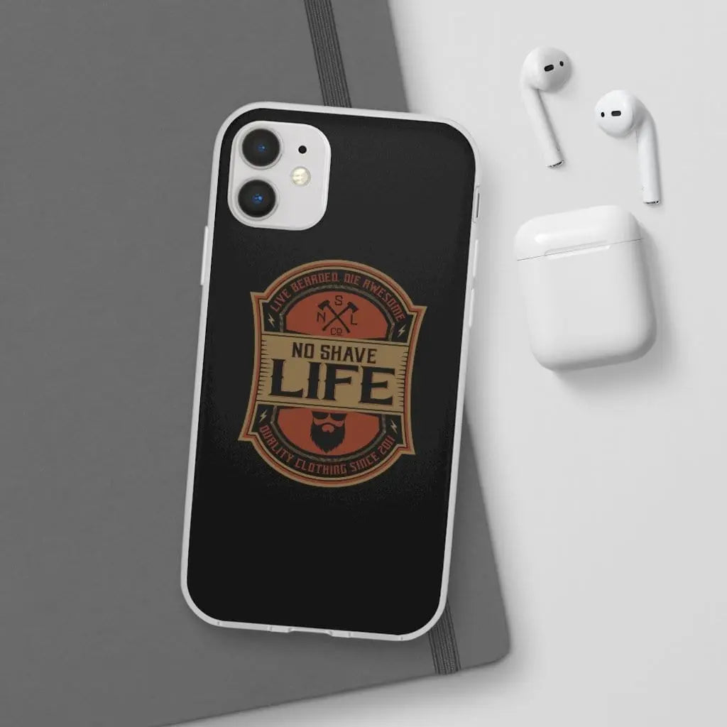 Live Bearded, Die Awesome Black Durable Phone Case|Phone Case