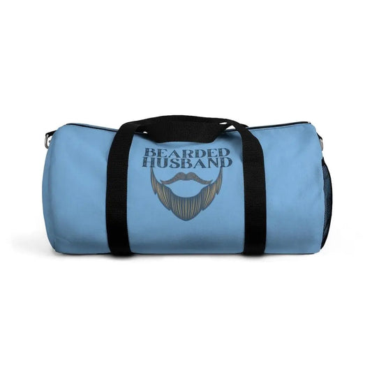 Bearded Husband Blue Duffel Bag|Bags