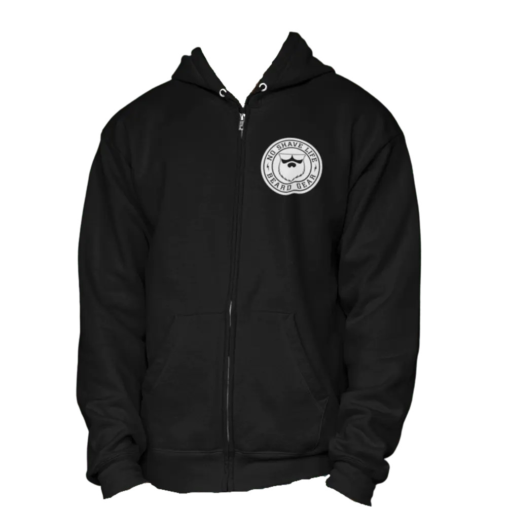 Beard Gear Black Zip Hoodie|Hoodie