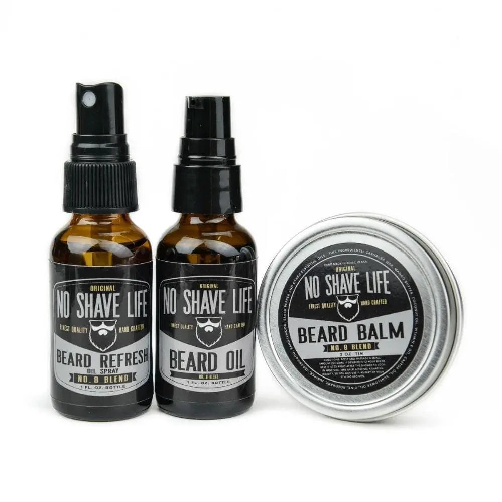 No. 8 Blend Beard Oil / Balm / Refresher Combo Pack