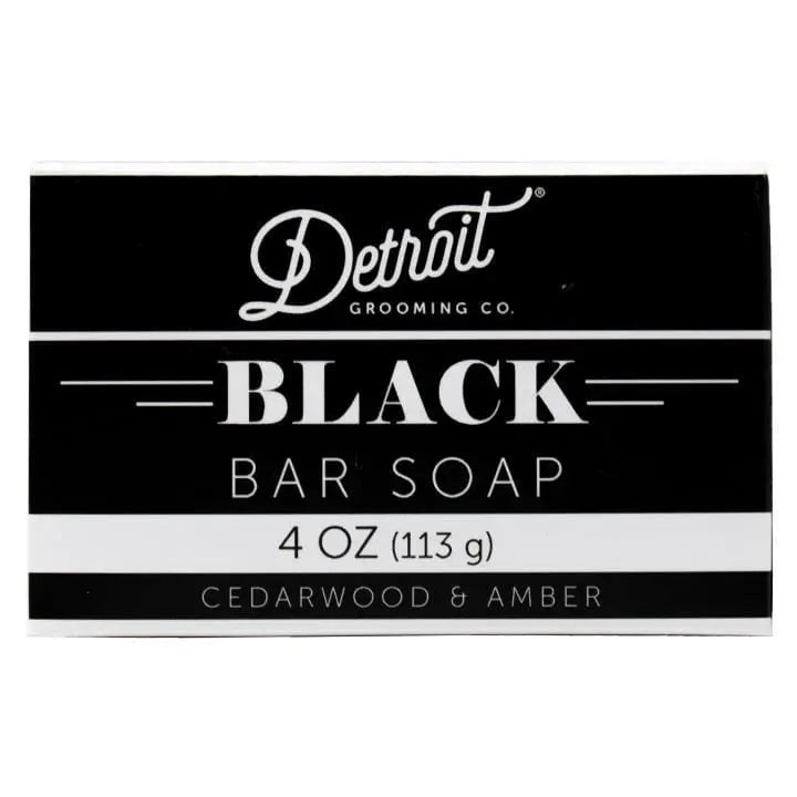 Detroit Grooming Co. Black Edition Amber Bourbon Bar Soap