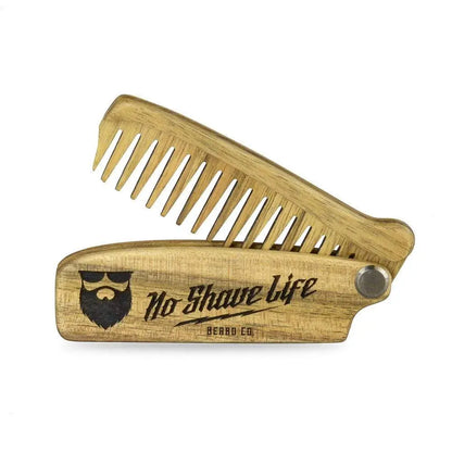 OG Logo Solid Wood Folding Beard Comb|Combs