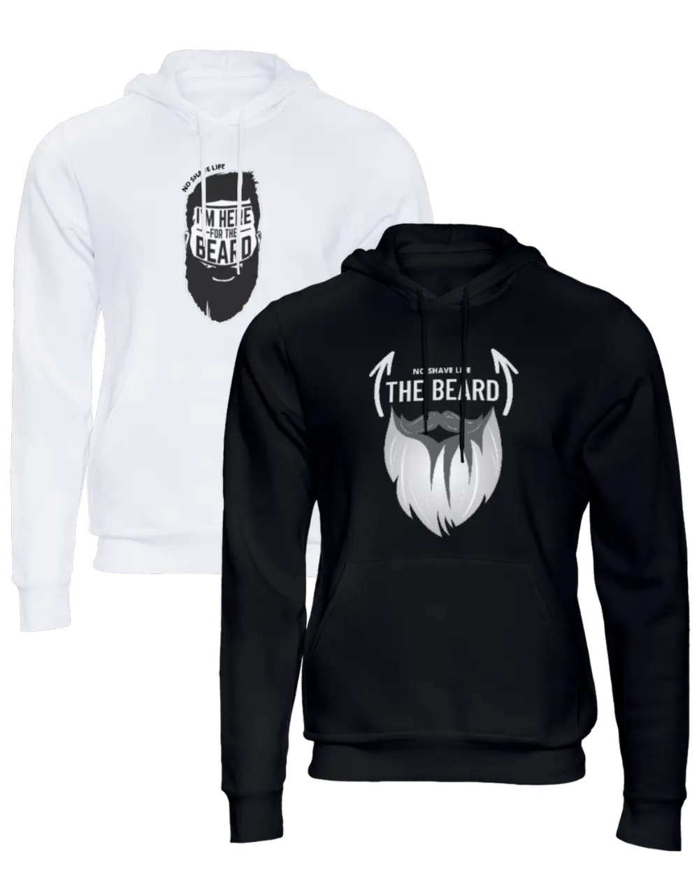 I'm Here for the Beard/The Beard Couple Hoodie|Couple Hoodies