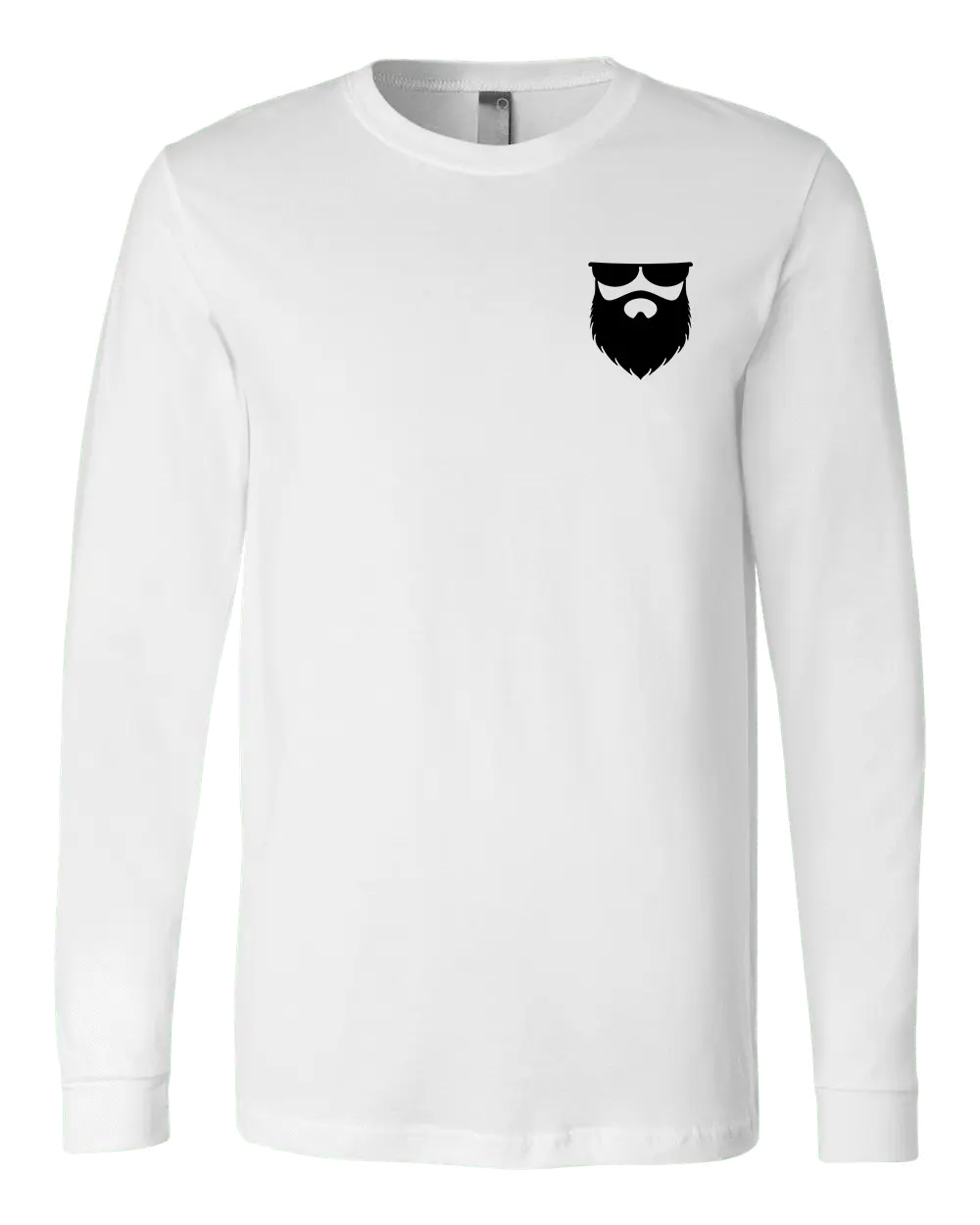 Always Bearded White Long Sleeve Shirt|Long Sleeve Shirt