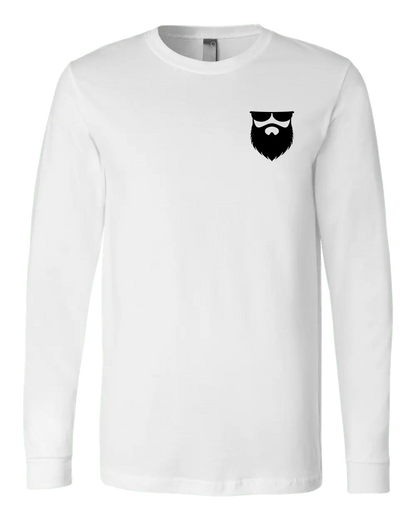 Always Bearded White Long Sleeve Shirt|Long Sleeve Shirt