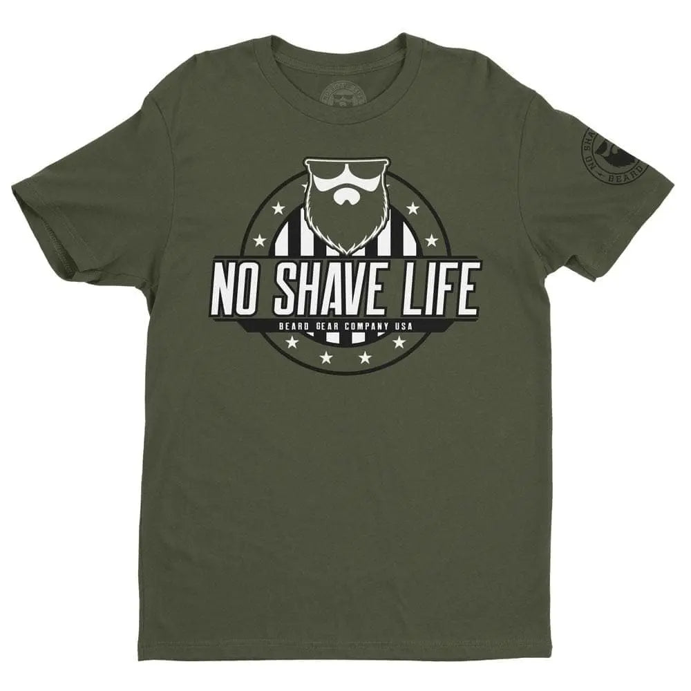 BEARD NATION Army Green Men's T-Shirt