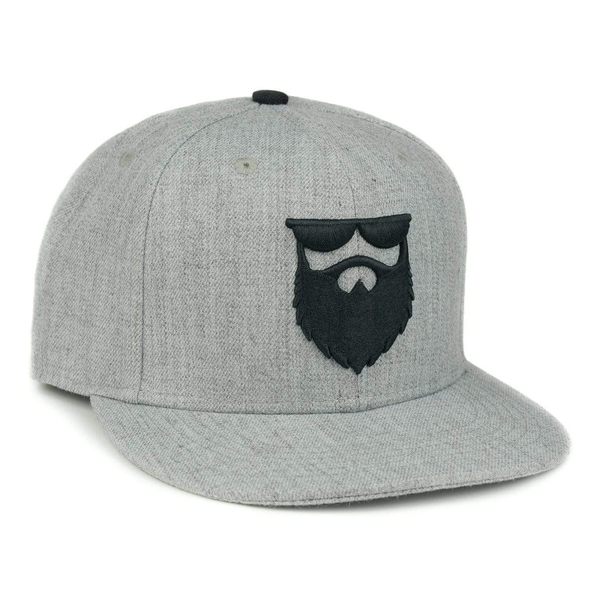 OG Beard Logo Snapback - Heather Grey