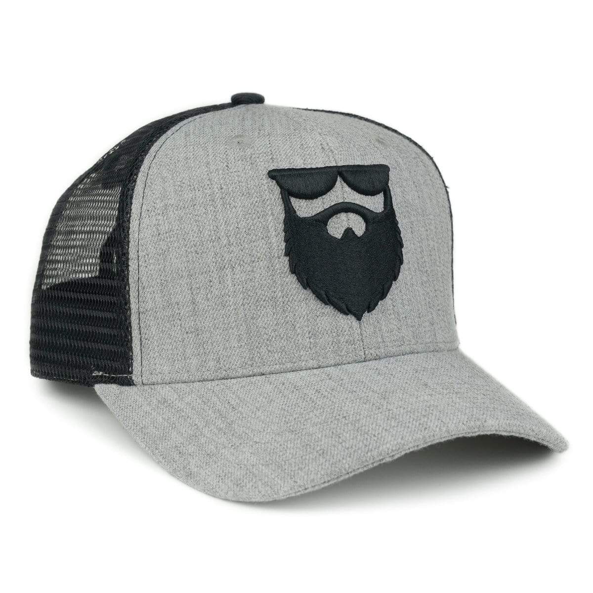 OG Beard Logo Mesh Trucker - Heather Grey/Black