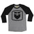 Camisa 2.0/3 raglán negra jaspeada OG Beard 4 Shield|Camiseta