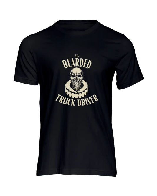 Bearded Truck Driver Black Men's T-Shirt|T-Shirt