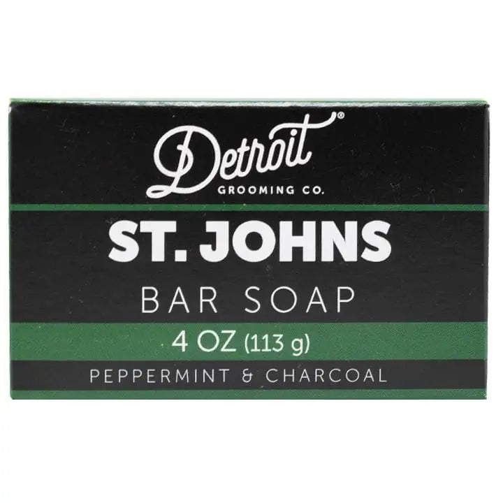 Detroit Grooming Co. St. Johns Peppermint Charcoal Bar Soap