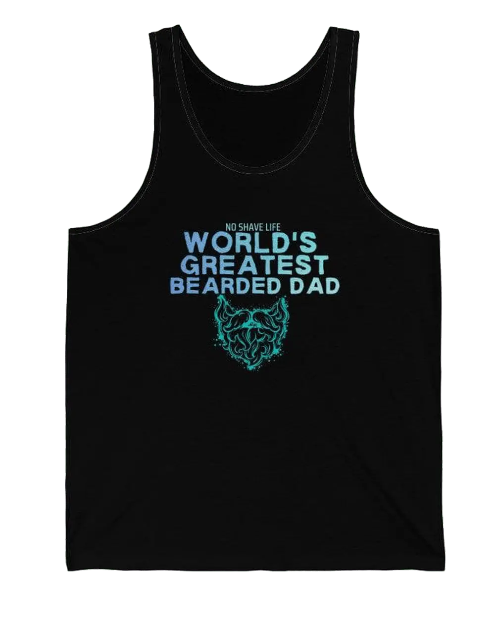 World's Greatest Bearded Dad Black Men's Tank Top|Mens Tank Top