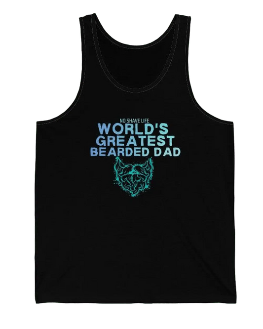 World's Greatest Bearded Dad Black Men's Tank Top|Mens Tank Top