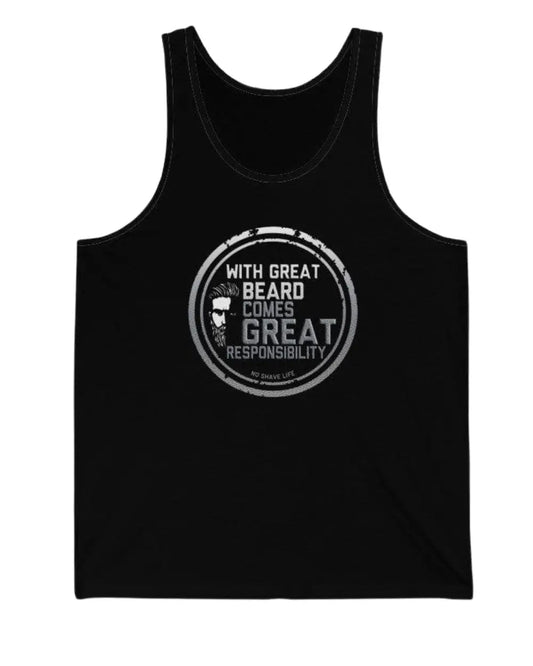 Great Beard Black Men's Tank Top|Mens Tank Top