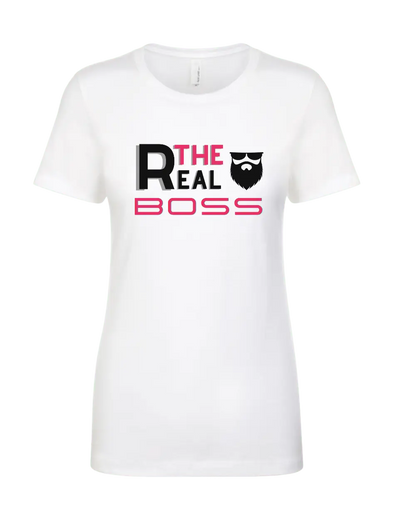 The Bearded Boss/The Real Boss Couple T-Shirt|Couple T-shirt