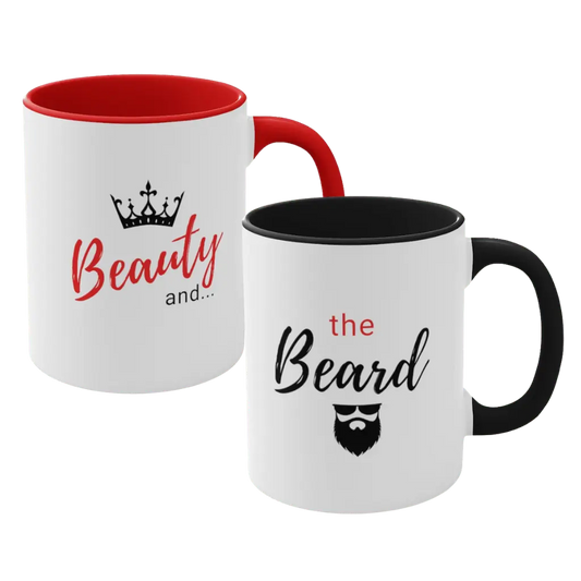 Beauty and the Beard Couple Mug|Couple Mugs