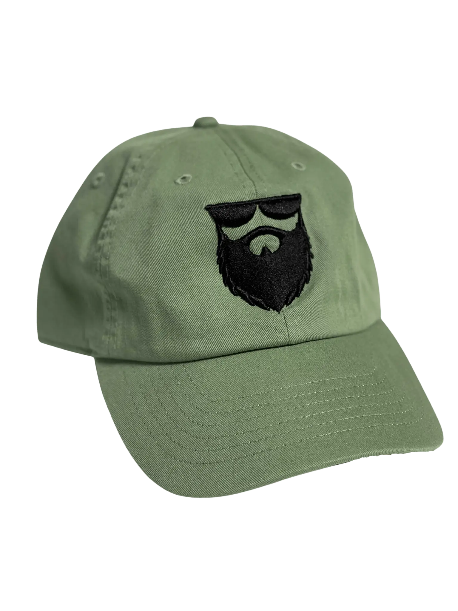 NSL OG Beard Logo Curved Brim Green Dad Hat|Hat